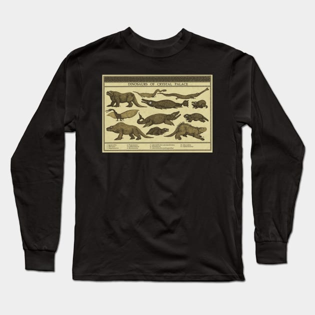 Crystal Palace Dinosaurs Long Sleeve T-Shirt by djrbennett